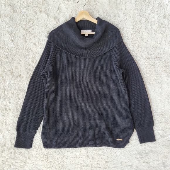 Michael Kors Black Cowl Neck Knit Sweater - Picture 1 of 6